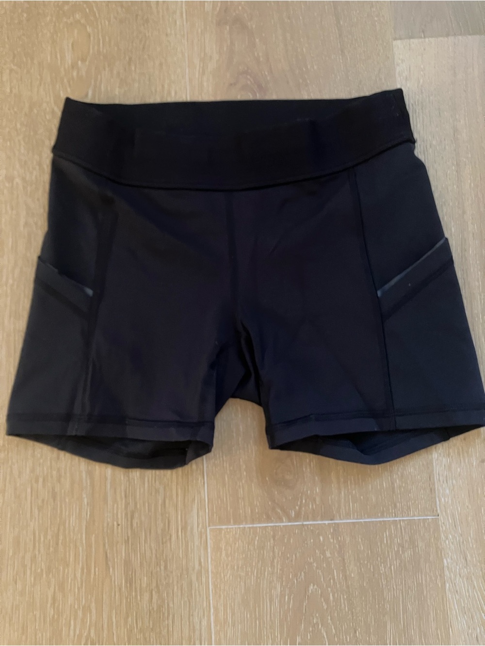 lululemon athletica Black High-Rise Bike Shorts with Side Pockets
